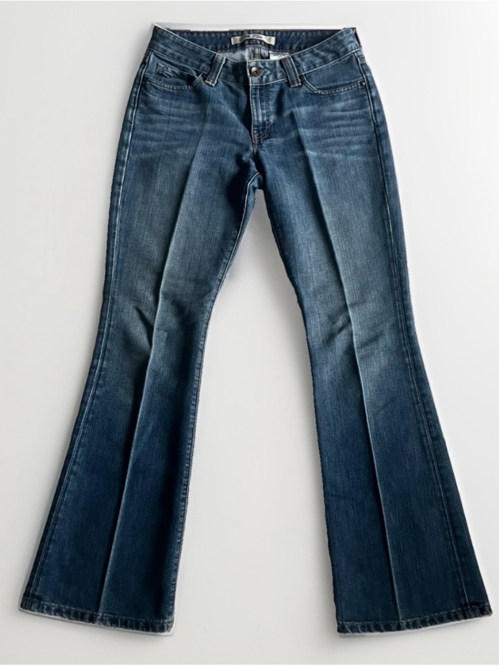 Vintage Y2K GAP Curvy Medium Blue Mid Rise Flare Jeans